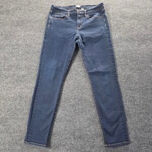 J.Crew Stretch Skinny Jeans Dark Indigo Blue C9176 Mens 29/28 Mid-Rise Casual